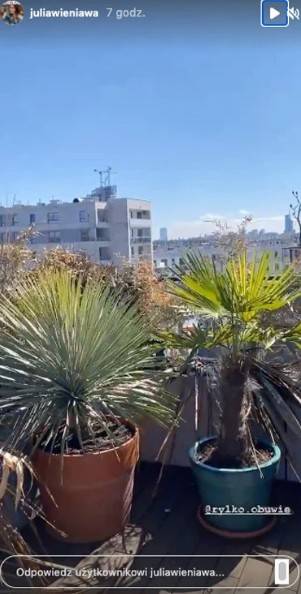 Tak w środku miasta wypoczywa Julia Wieniawa, fot. Instagram