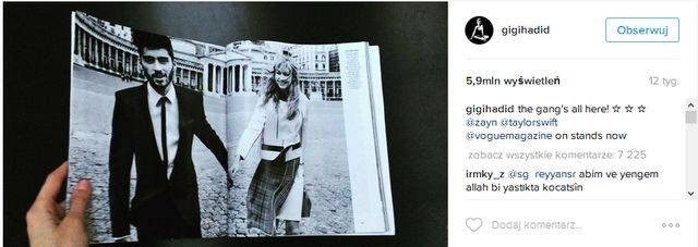 Miłość Zayna i Gigi Hadid na zdjęciach