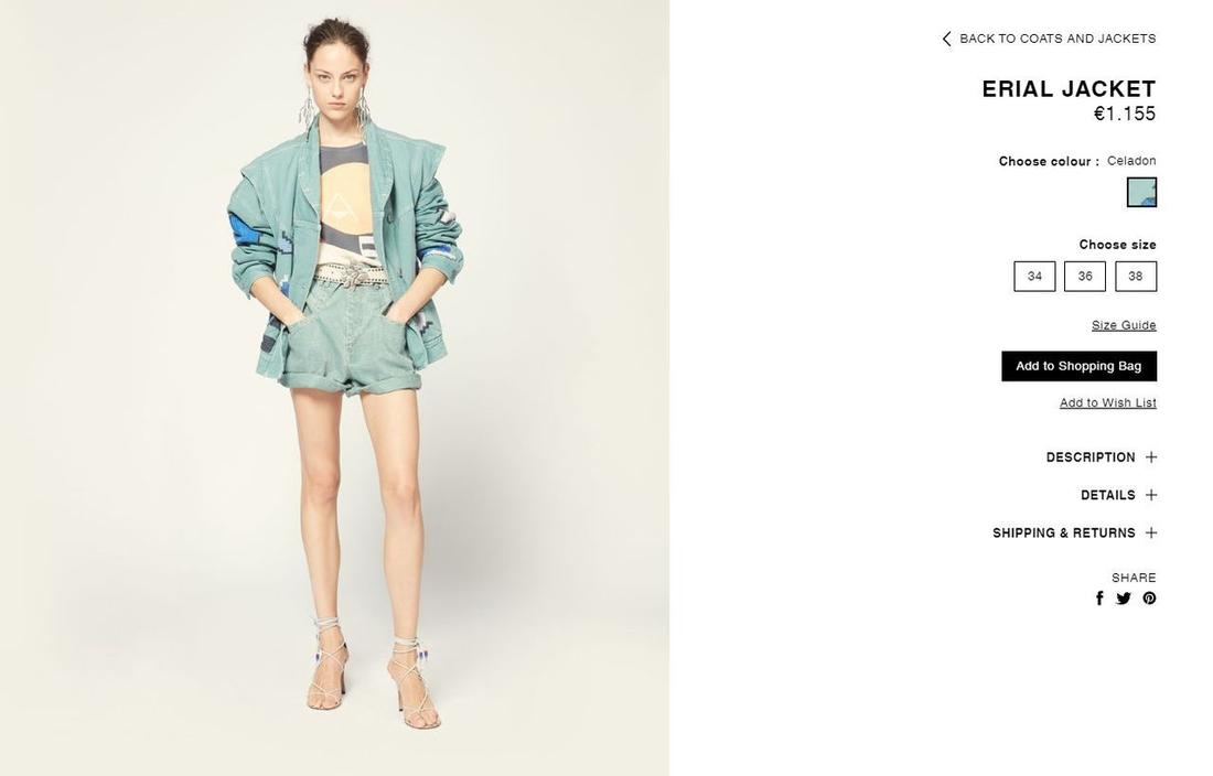 Isabel Marant, haftowana dżinsowa kurtka za 1.155 euro