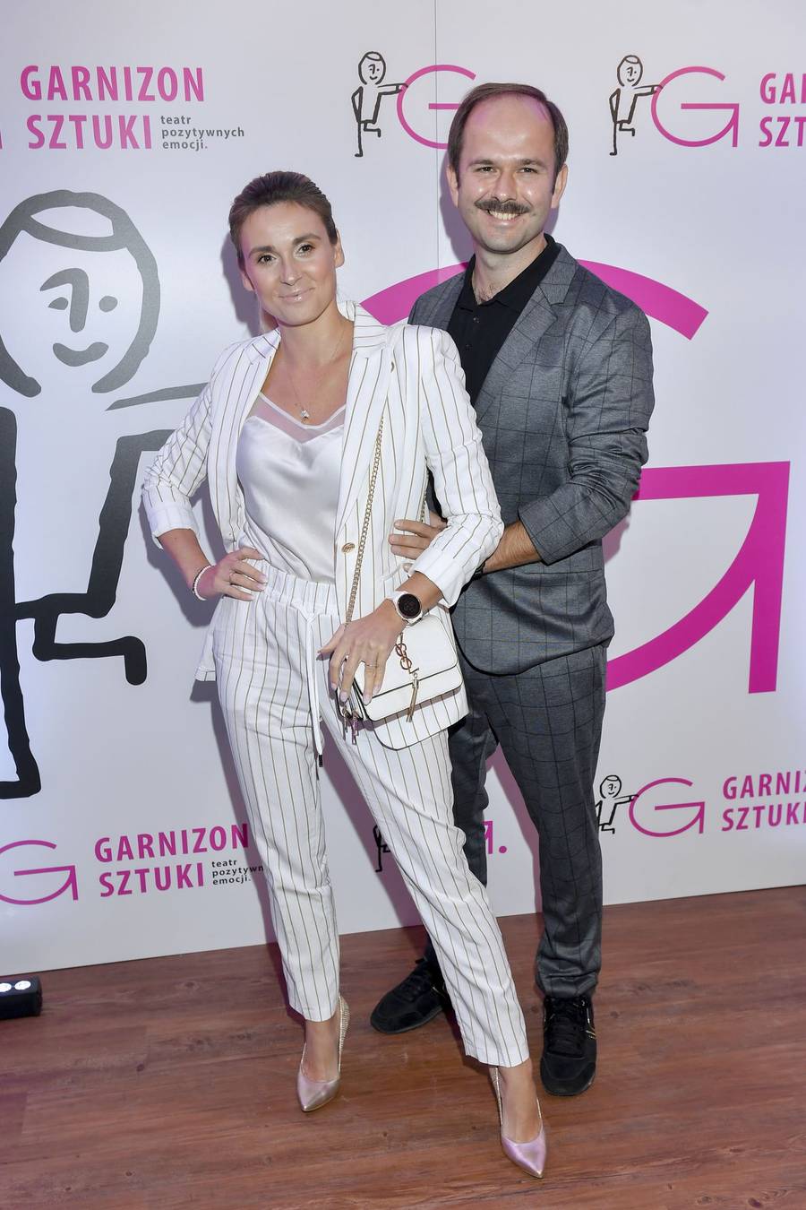 Magdalena Kajra Kajrowicz i Sławomir Zapała na ściance