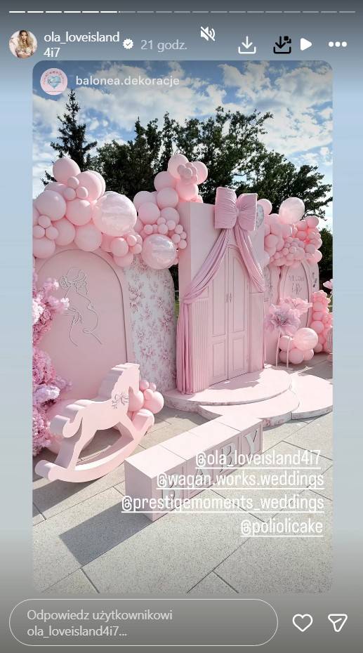 Baby shower Oli z „Love Island”, fot. Instagram