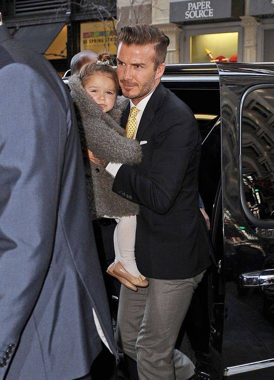 Harper Beckham pod opieką taty