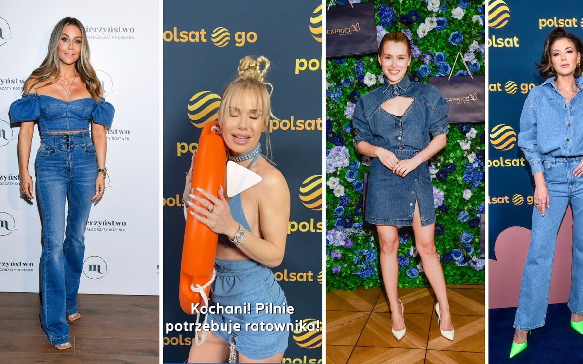 Małgorzata Rozenek, Doda, Sieklucka i Halejcio w DENIM TOTAL LOOKU. Kto wygląda w nim najlepiej?