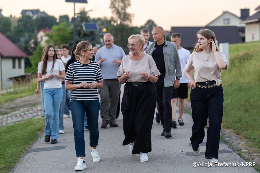 Marta Nawrocka na spotkaniu z Litwinami, fot. Instagram