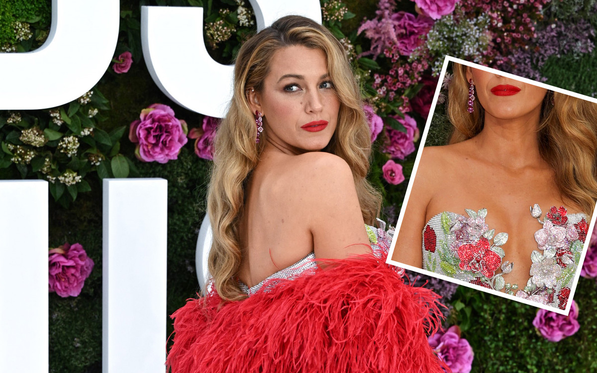 Blake Lively gwiazdą londyńskiej premiery filmu “It Ends With Us”. Zachwyciła kreacją z piór i kryształków!