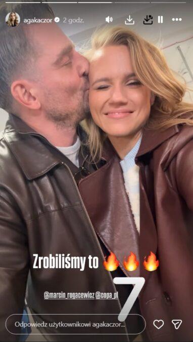 Agnieszka Kaczorowska i Marcin Rogacewicz przekazali radosne wieści, fot. Instagram