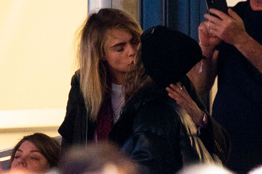 EXCLUSIVE: Cara Delevingne and her new girlfriend Minke pack on the PDA at American Express presents BST in Hyde Park where Adele was headlining. 02 Jul 2022,Image: 704780095, License: Rights-managed, Restrictions: NO United Kingdom, Model Release: no, Pictured: Cara Delevingne Minke pack, Credit line: MEGA / The Mega Agency / Forum