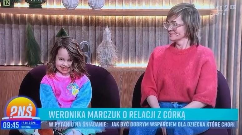 Weronika Marczuk z córką, fot. "Pytanie na Śniadanie"/Instagram