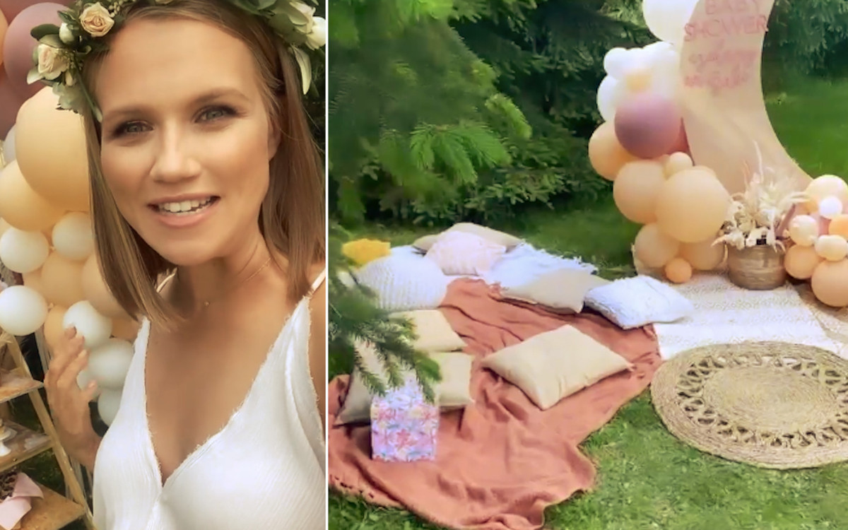 Agnieszka Kaczorowska jeszcze wczoraj miała BABY SHOWER. Królował styl boho