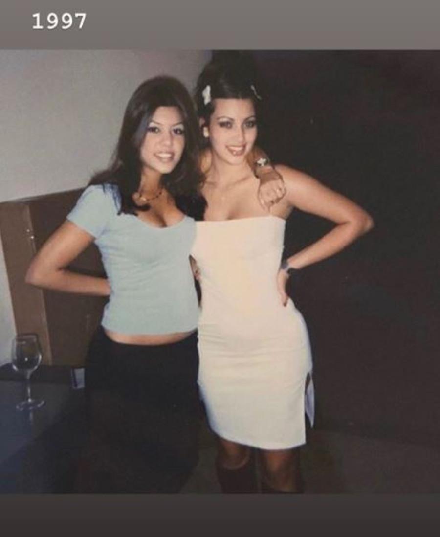 Kim Kardashian i Kourtney 23 lata temu.