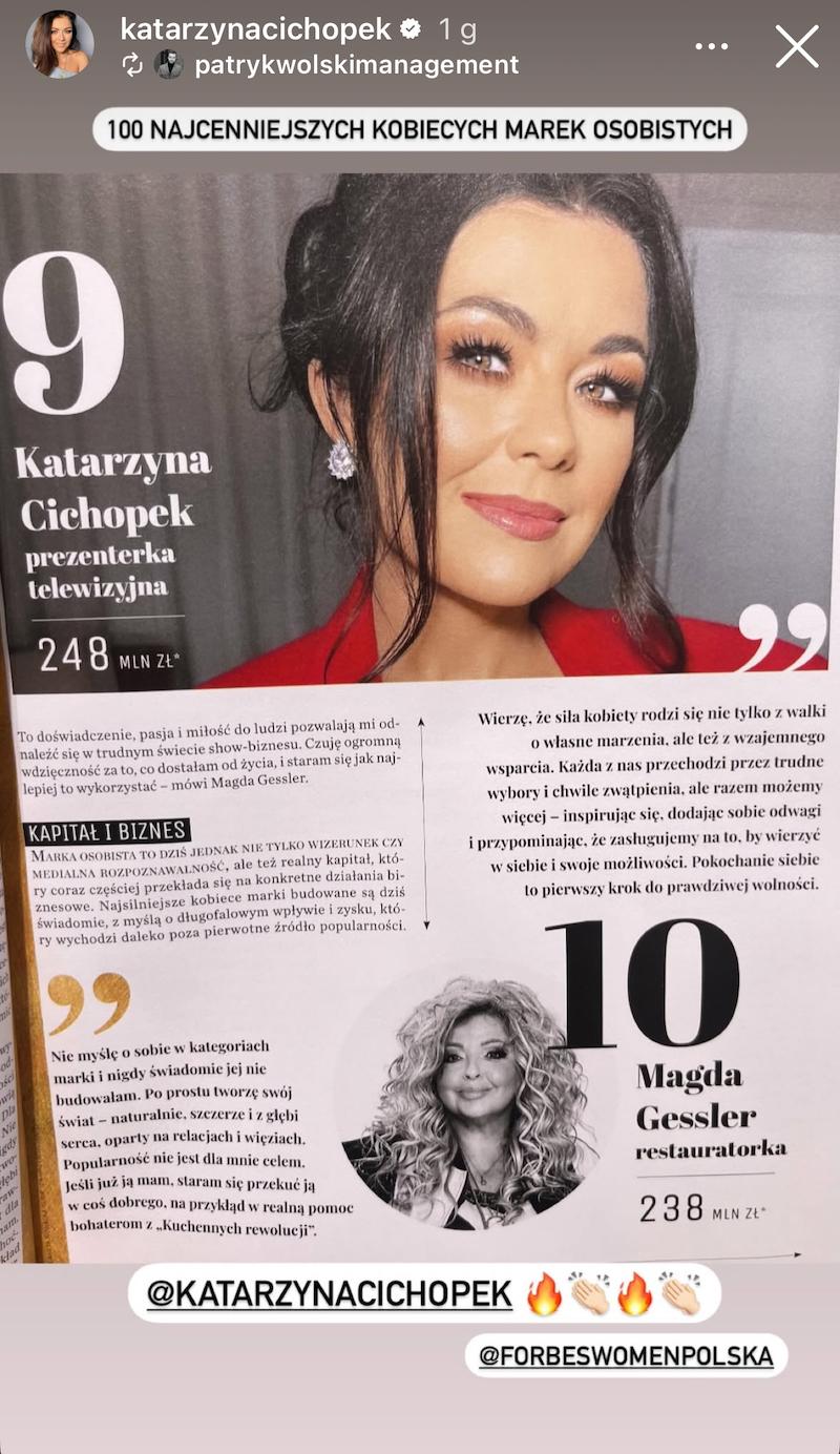 Kasia Cichopek, fot. Instagram @katarzynacichopek