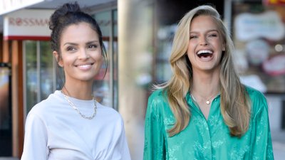 Naturalna Klaudia El Dursi i Wystrojona Karolina Pisarek w DD TVN. Co za nogi!