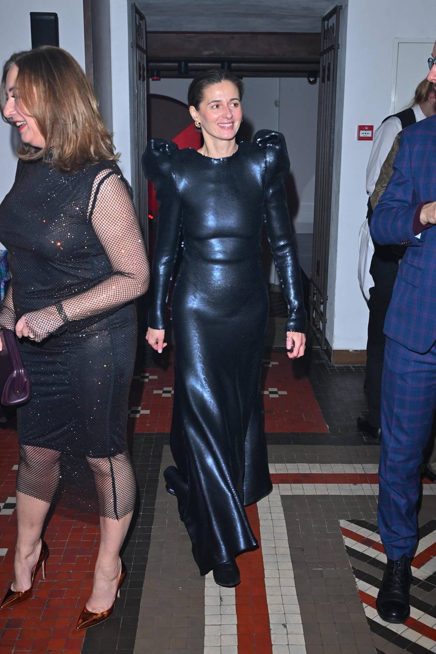 Agnieszka Grochowska w zadziwiającej sukni na pokazie. Wyglądała jak z Matrixa