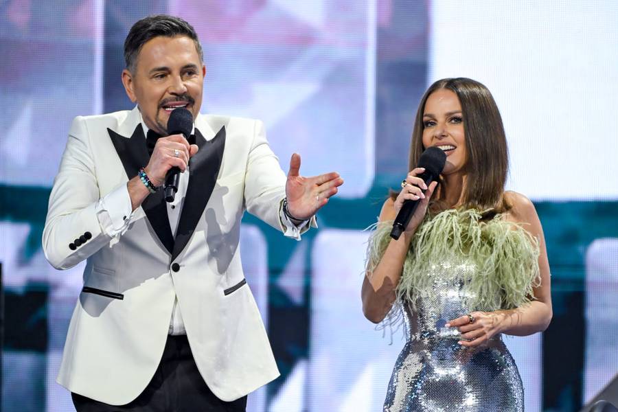 Krzysztof Ibisz, Paulina Sykut-Jeżyna, fot. AKPA.