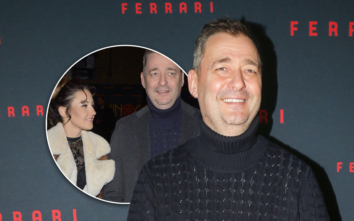 Jacek Rozenek z NOWĄ PARTNERKĄ o zachwycających nogach bryluje na premierze filmu (ZDJĘCIA)