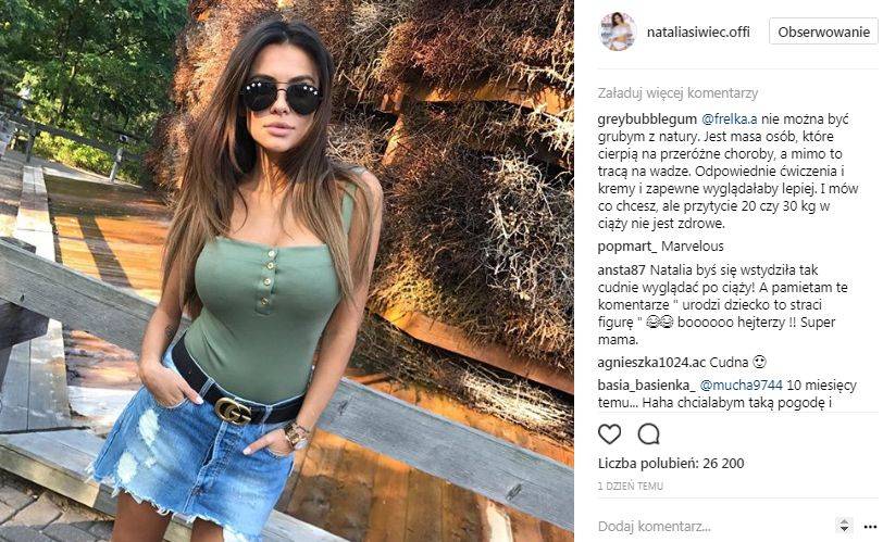 Natalia Siwiec trzy tygodnie po porodzie, fanka:  Hmmm tak nie wygląda kobieta w połogu…