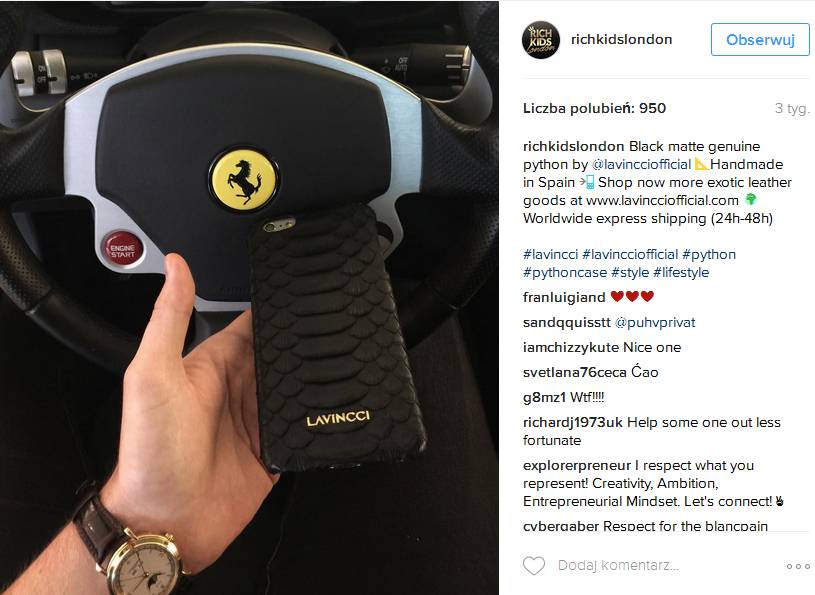 Bogate dzieciaki z Londynu chwalą się swoim przepychem