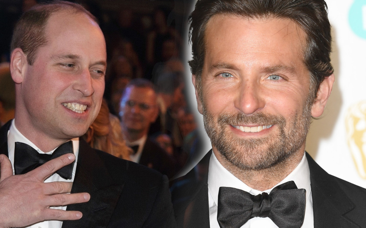 Bradley Cooper i książę William żartują razem na BAFTA 2019