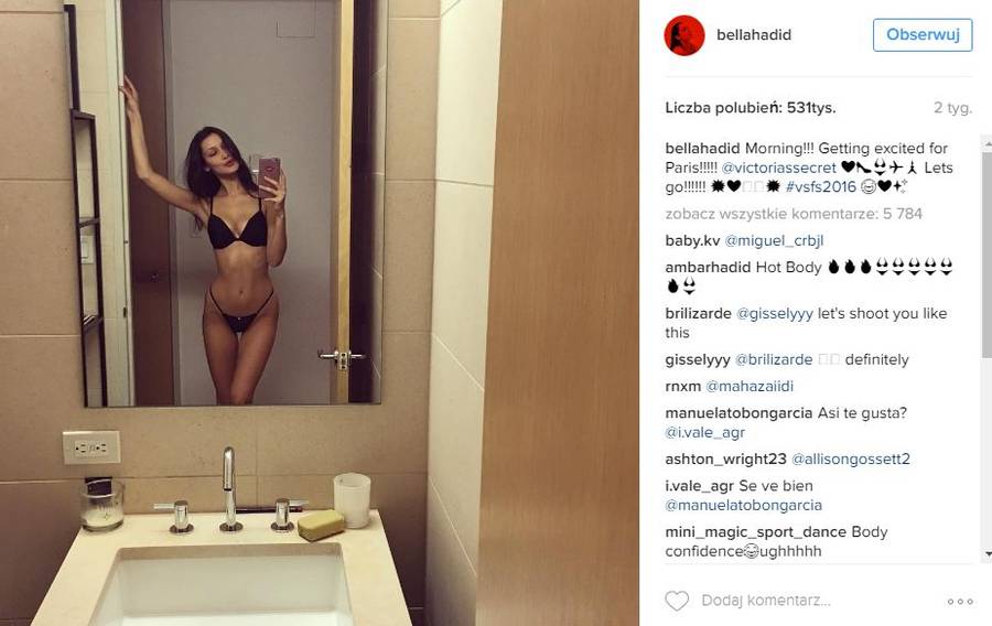 Fanki Belli Hadid W SZOKU: Moja 10-letnia siostrzenica jest GRUBSZA od ciebie! (Insta)