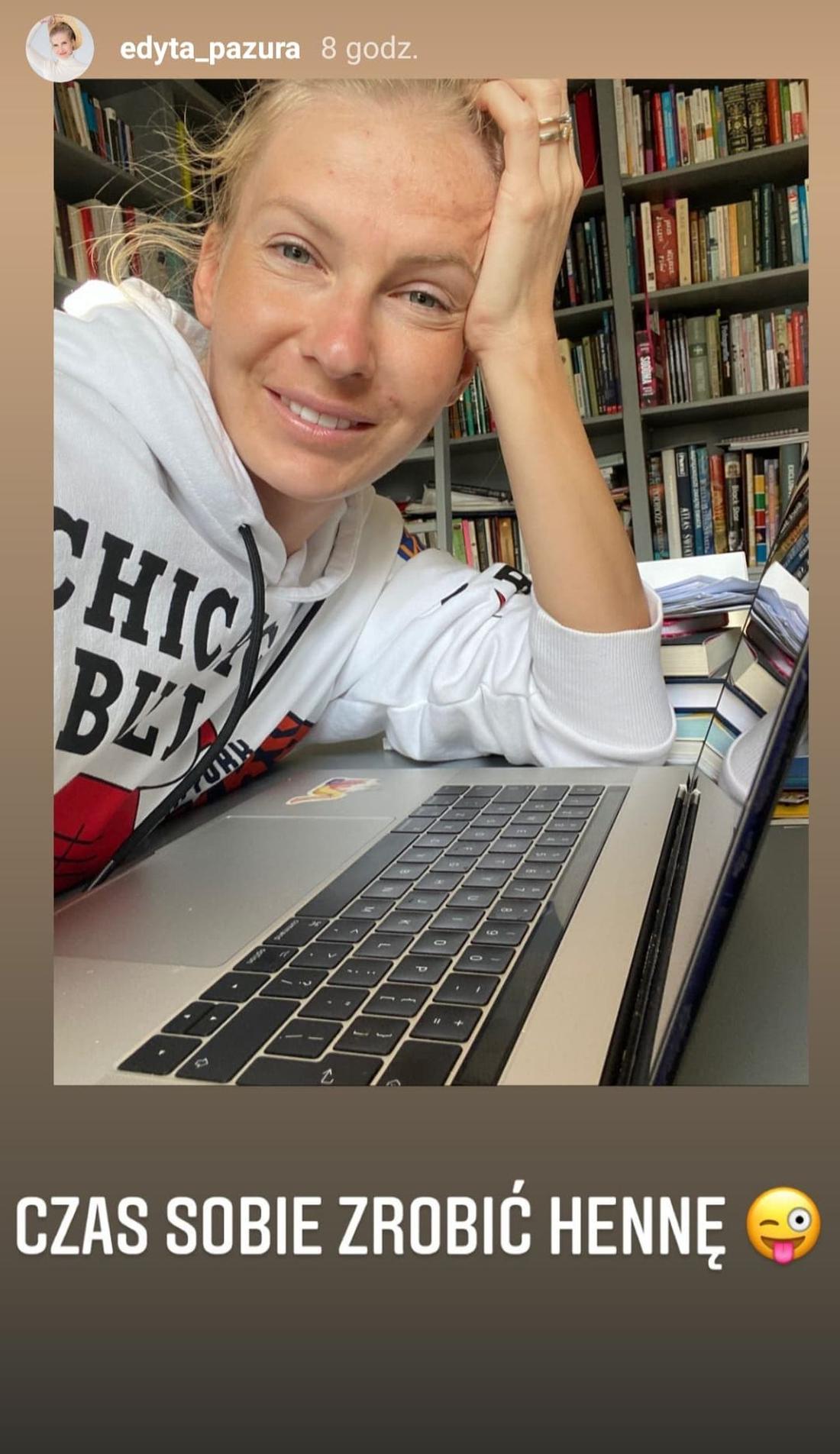 Edyta Pazura pokazała się bez makijażu