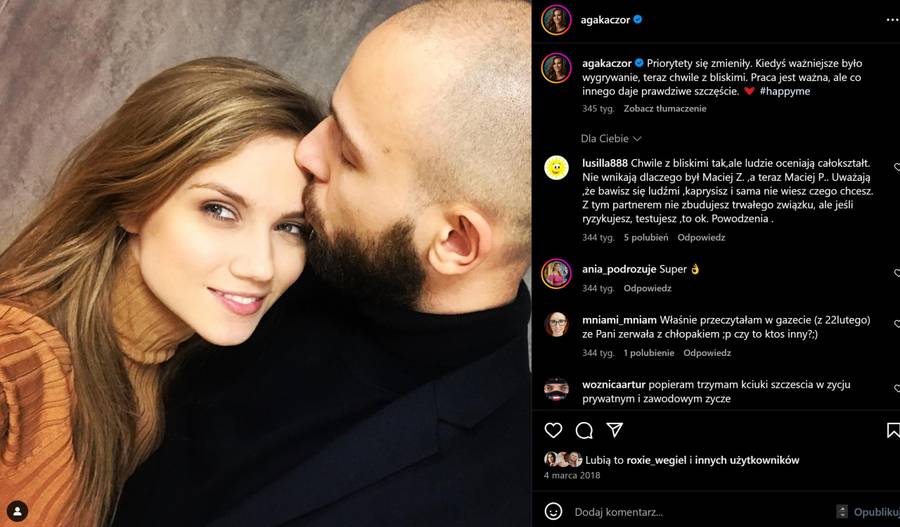 Stare posty na Instagramie Agnieszki Kaczorowskiej