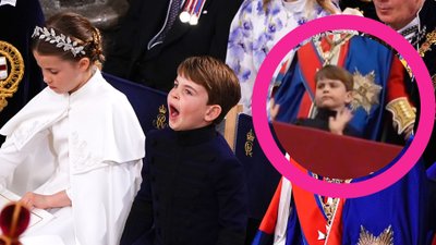 Książę Louise znów nas nie zawiódł! Pokazał wachlarz min podczas koronacji Karola III