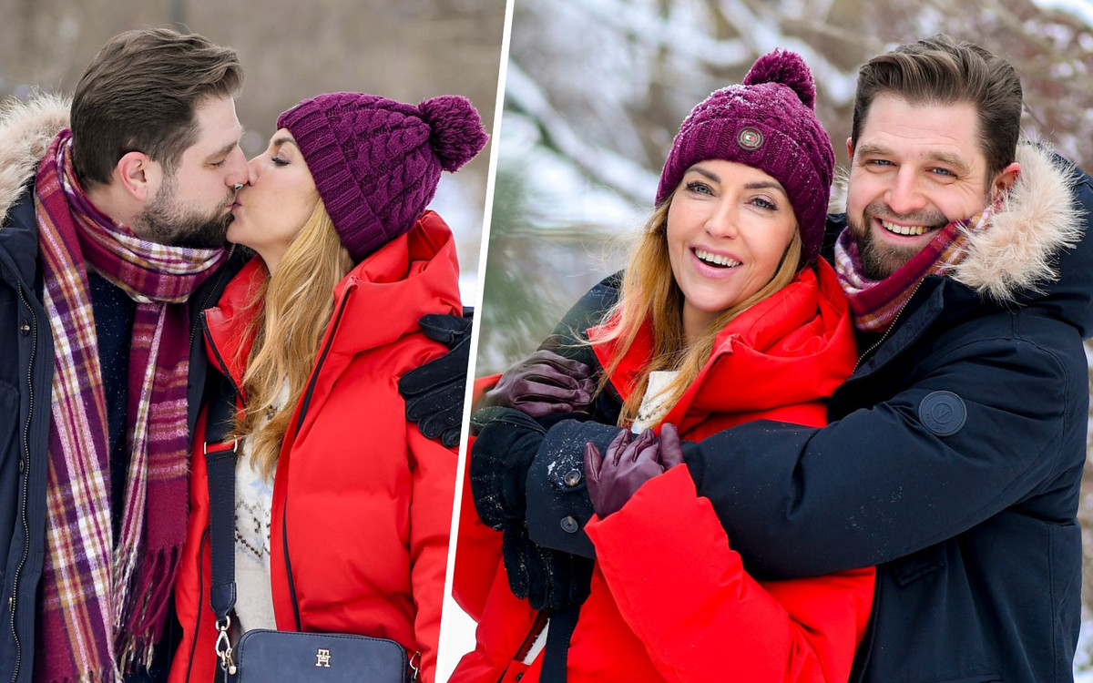 O mały włos, a nie zostałaby mamą. Gwiazda „Rancza” na zimowym spacerze z młodszym mężem