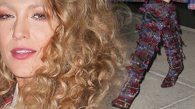 Prawdziwa bogini! Blake w lokach i TAKICH butach za kolano