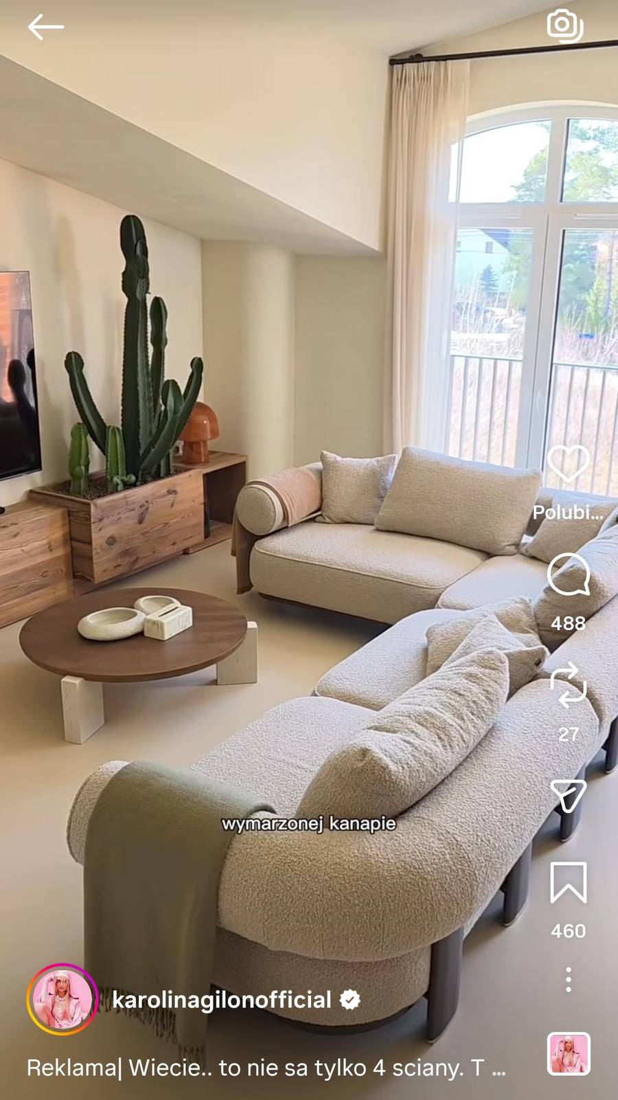 Karolina Gilon z rodziną, fot. Instagram