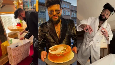 Tak Rutkowscy świętują 66. urodziny Krzysztofa. Tort ze złotem to dopiero początek