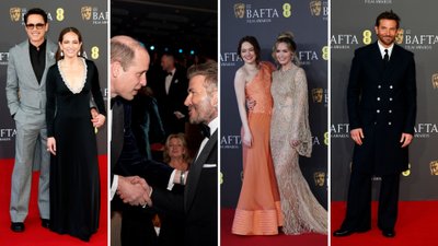 Czerwony dywan BAFTA. Emily Blunt, Emma Stone, Margot Robbie, Bradley Cooper, David Beckham…