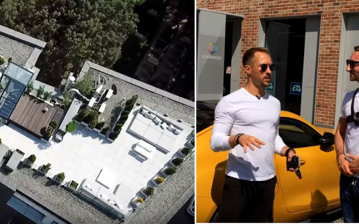 Milioner Robert Gryn pokazuje w jakich luksusach mieszka w Krakowie