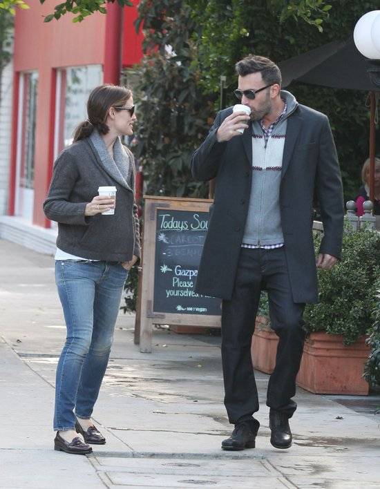 Jennifer Garner i Ben Aflleck na kawie