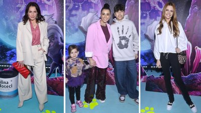 Gwiazdy z dziećmi na premierze filmu “Freddy. Pudel nie z tej ziemi”. Maja Hyży o kulach, pełna klasy Anna Dereszowska (FOTO)