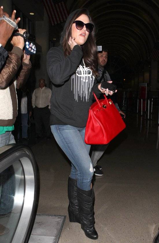 Khloe Kardashian z torbą Birkin Bag