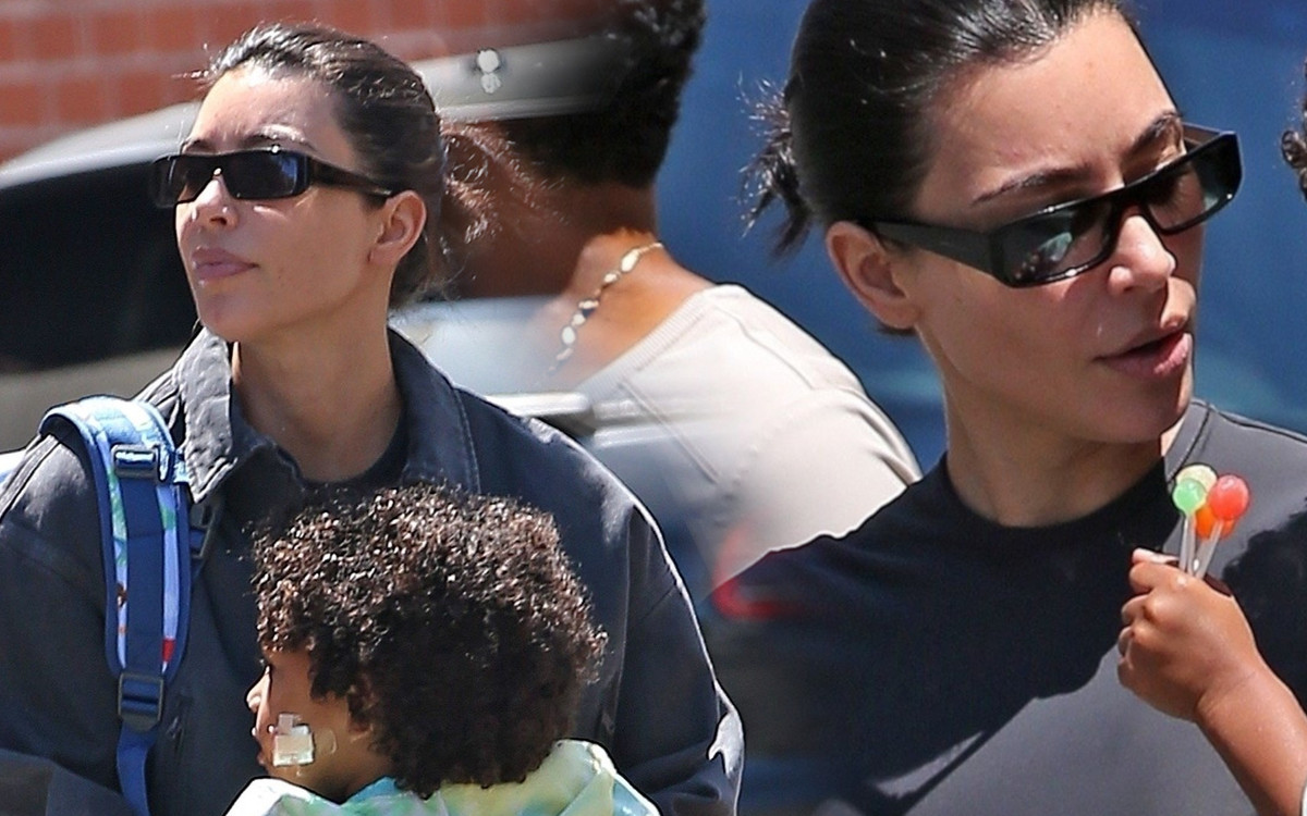 Kim Kardashian na rękach z synem Saintem – niesie go do lekarza (ZDJĘCIA)