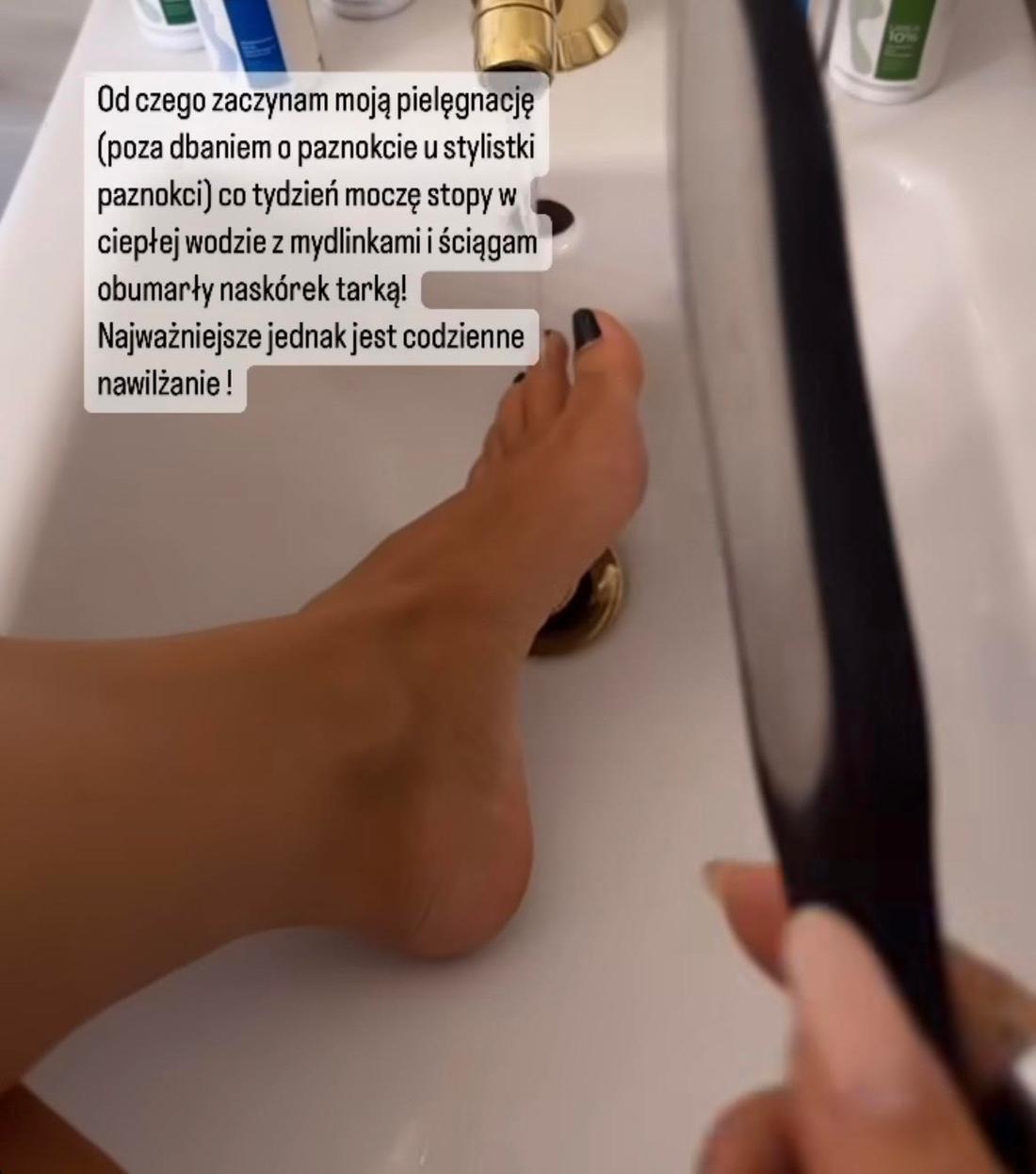 Natalia Siwiec pokazuje, jak dba o stopy