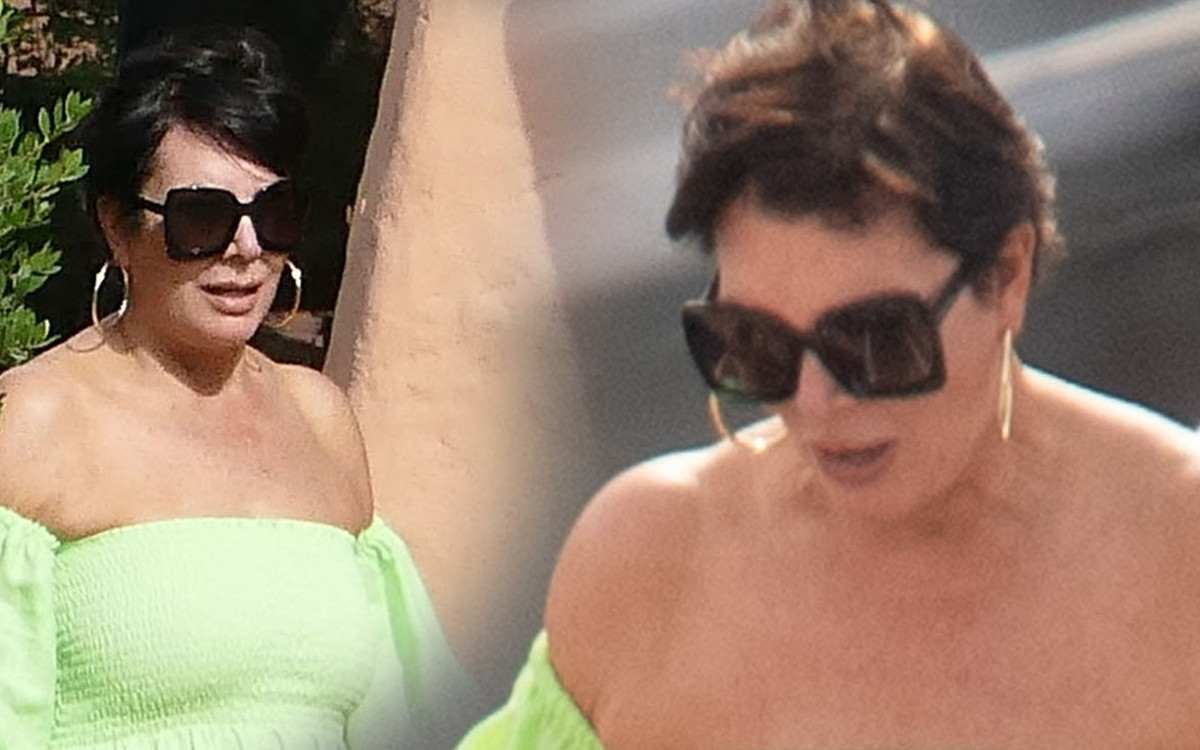 65-letnia Kris Jenner na wakacjach z chłopakiem. Nietypowa stylizacja momagerki (ZDJĘCIA)