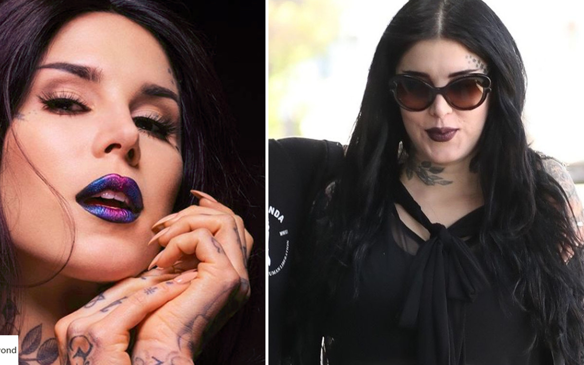 Czarna i CIĘŻARNA Kat Von D na spacerze! Tym razem przesadziła?