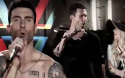 Aguilera w klipie Maroon 5 –  Moves Like Jagger [VIDEO]