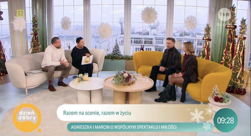 Marcin Rogacewicz i Agnieszka Kaczorowska, fot. TVN