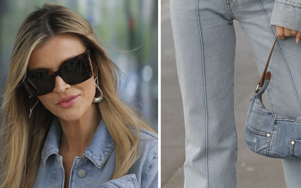 Joanna Krupa w total denim looku w Dzień Dobry TVN (ZDJĘCIA)