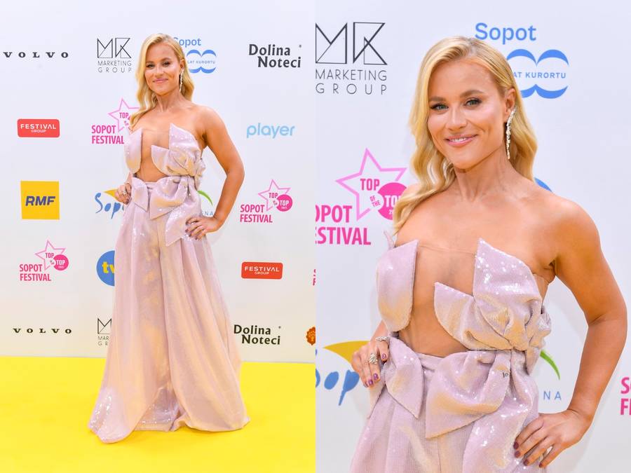 Gwiazdy na Sopot Festival: Beata Kozidrak ZAPOMNIAŁA SPODNI, Julia Wieniawa niczym Barbie (ZDJĘCIA)