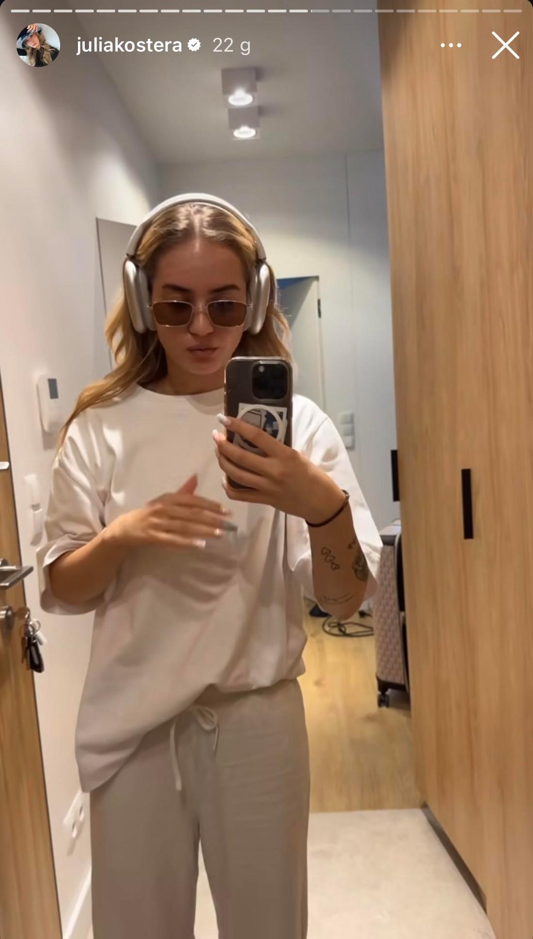 Julia Kostera szykuje się na lotnisko