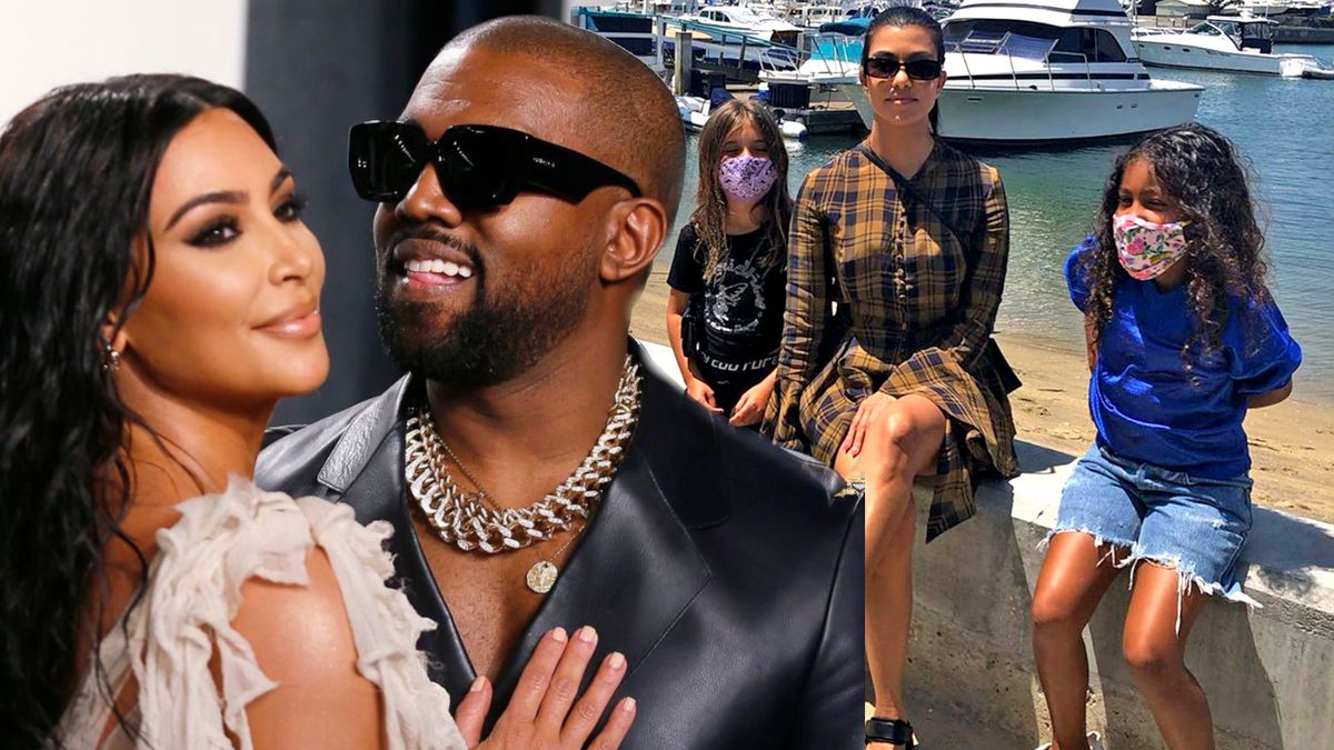 Kim, Kanye, Kourtney, fot. Forum, Instagram, @kourtneykardash