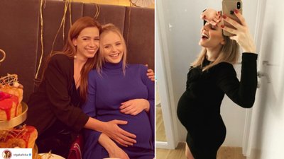 Zdjęcia z baby shower Olgi Kalickiej! Dekoracje zdradzają płeć dziecka?