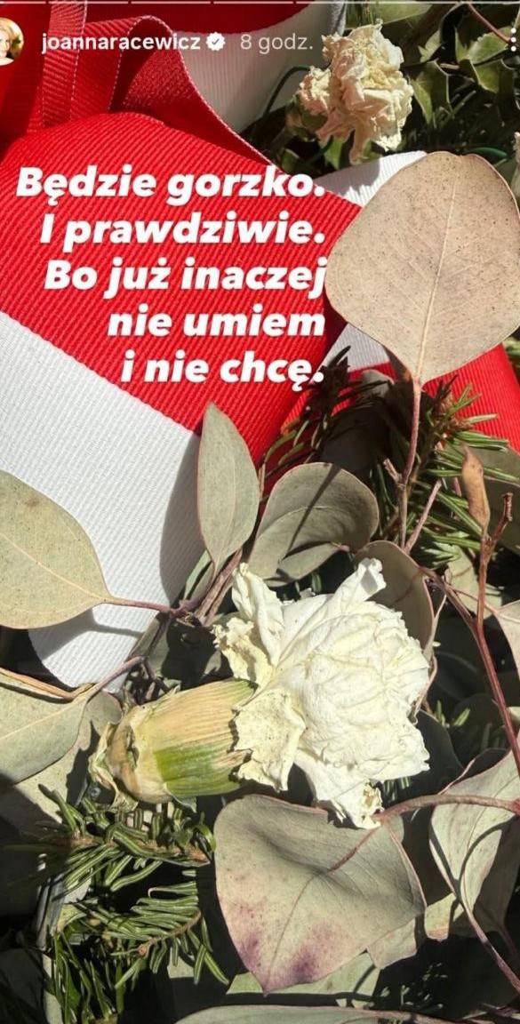 To stało się z wieńcami od Tuska i Nawrockiego, fot. Instagram