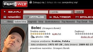 Grzegorz Borek (Bolec) nie żyje