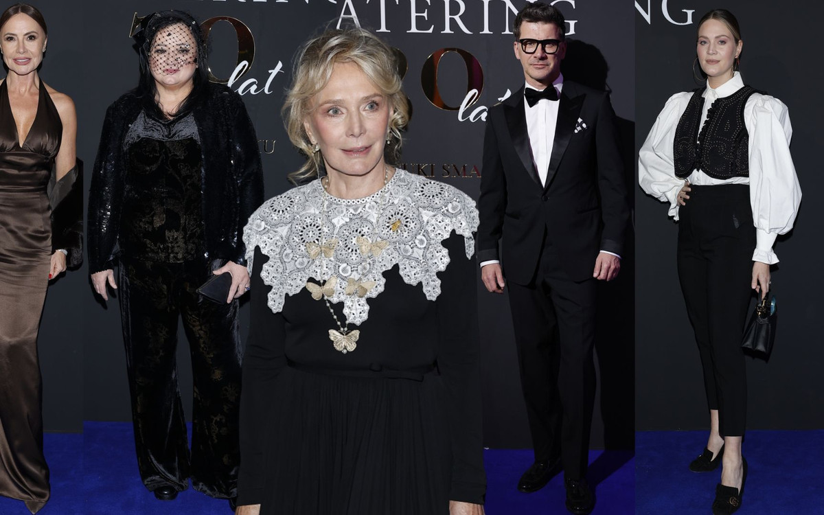 Teściowa Agnieszki Woźniak-Starak na imprezie. Obok niej plejada gwiazd