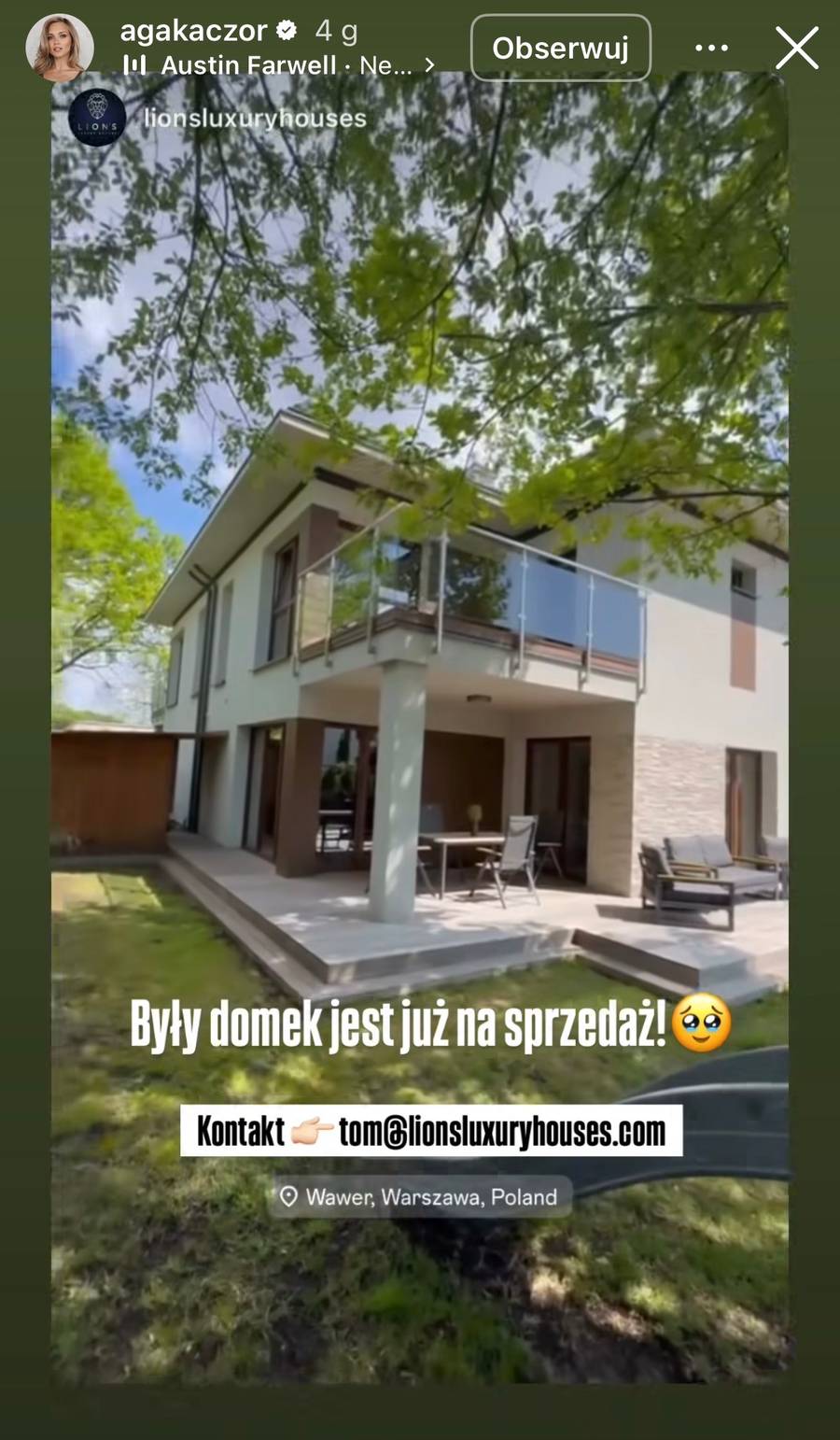 Dom Kaczorowskiej i Peli właśnie trafił na sprzedaż. Tak wyglądało ich luksusowe gniazdko